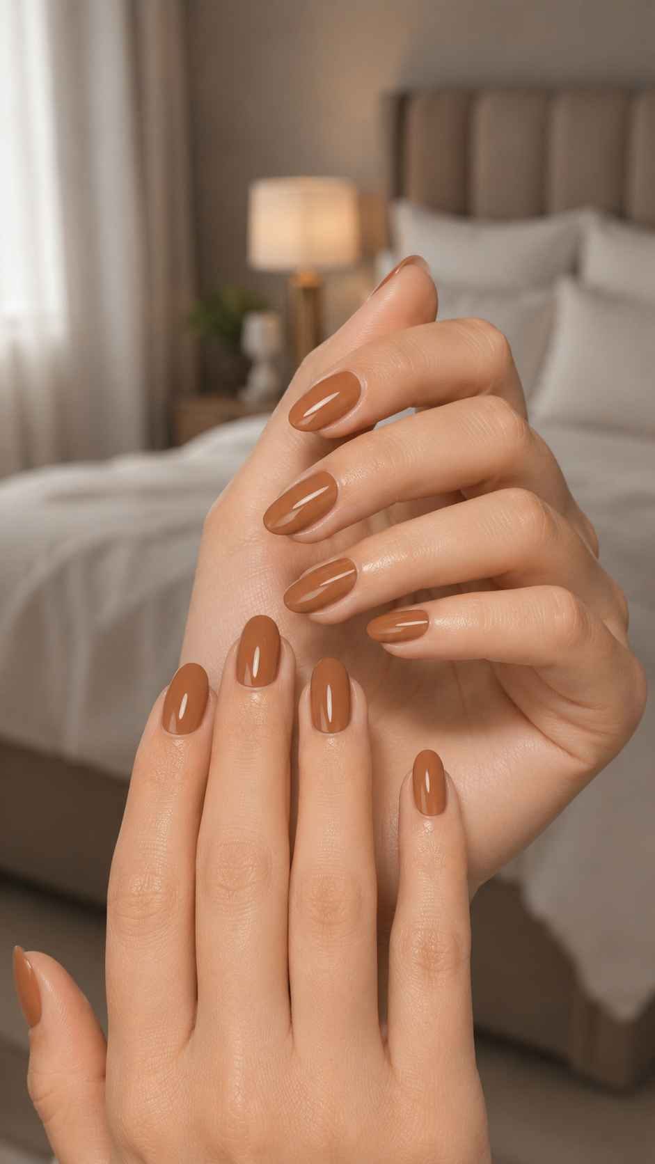 Cedar Caramel Nail Colors With Natural Warmth