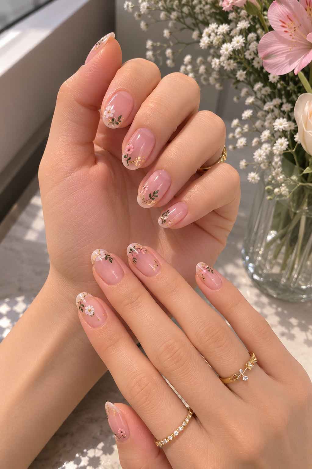 Floral and Botanical Nail Stickers