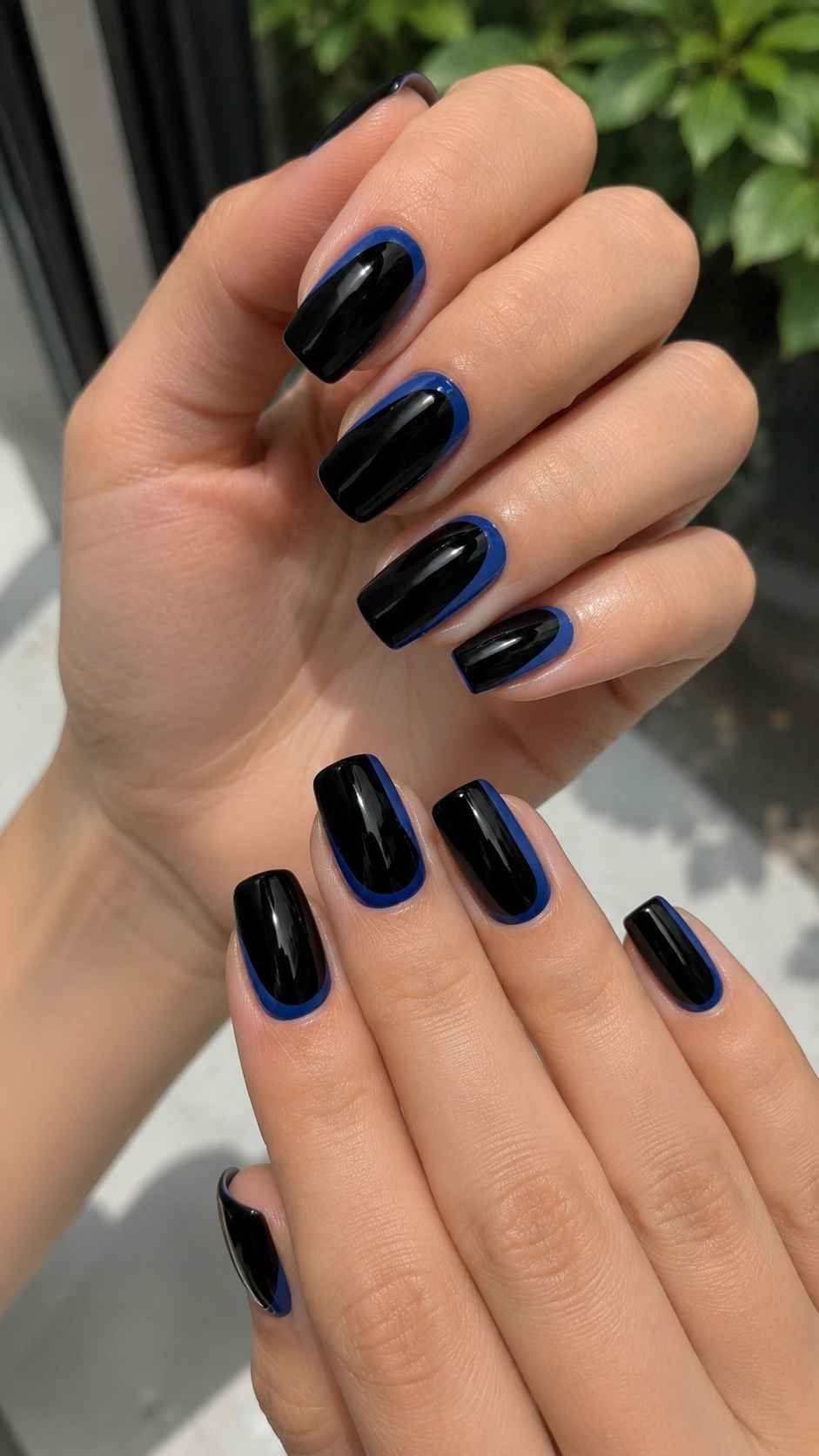 Frame Black With Ink Blue