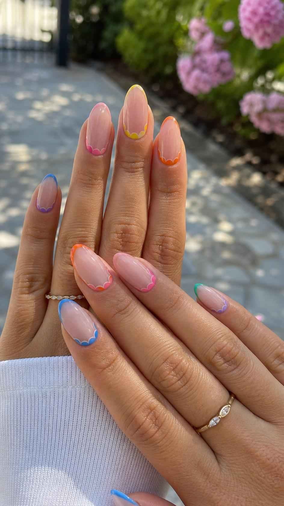 Frame the Cuticle With Colorful Scallops