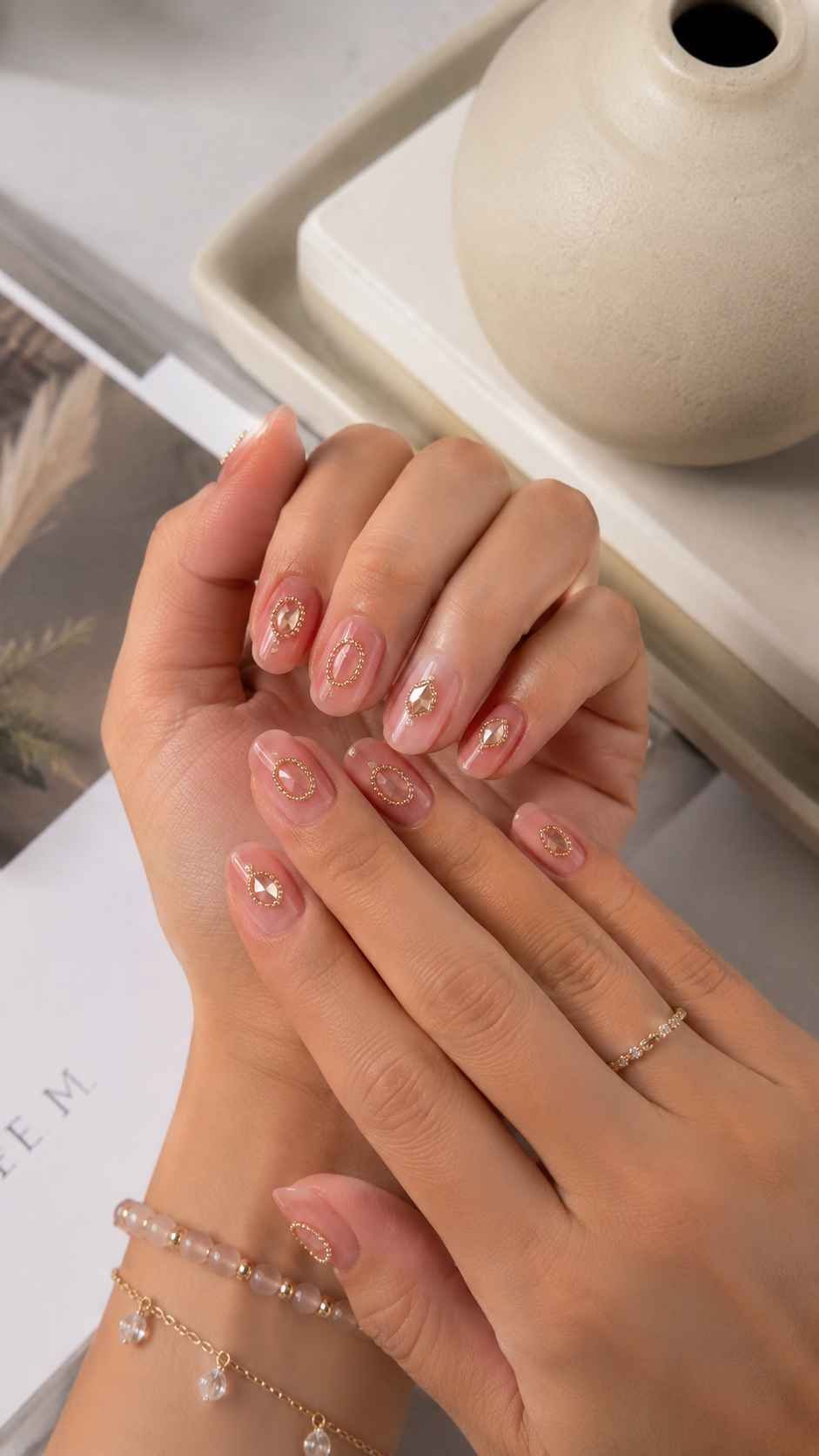 Gemstone Frame Nail Stickers
