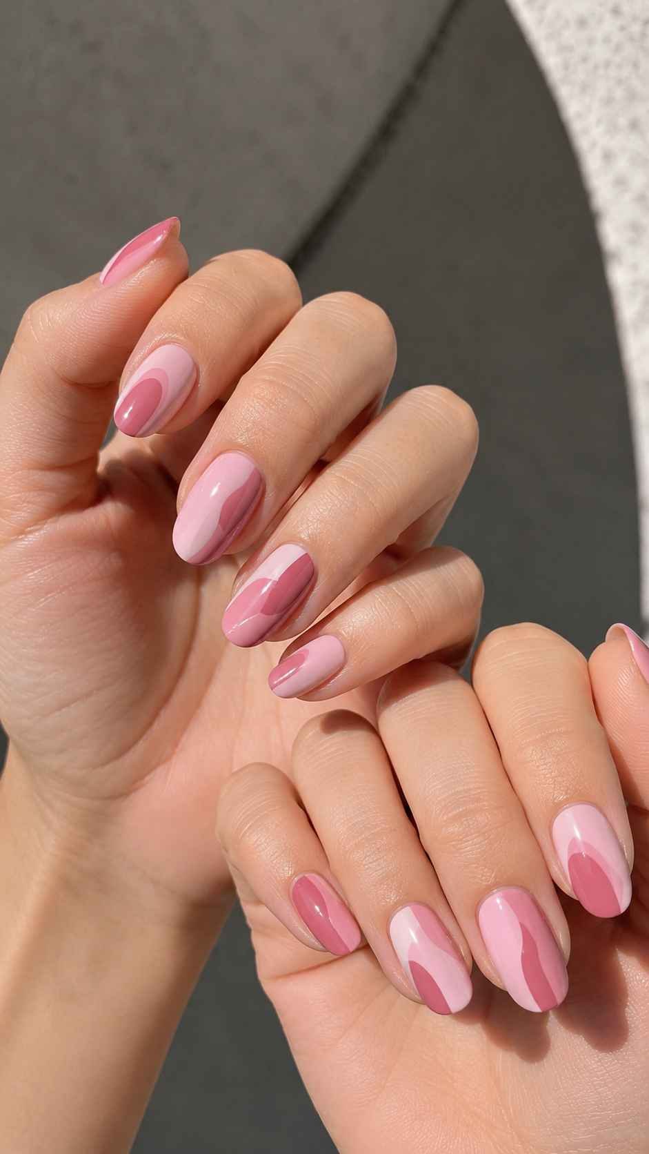 Layer Rose Panels Across the Nail