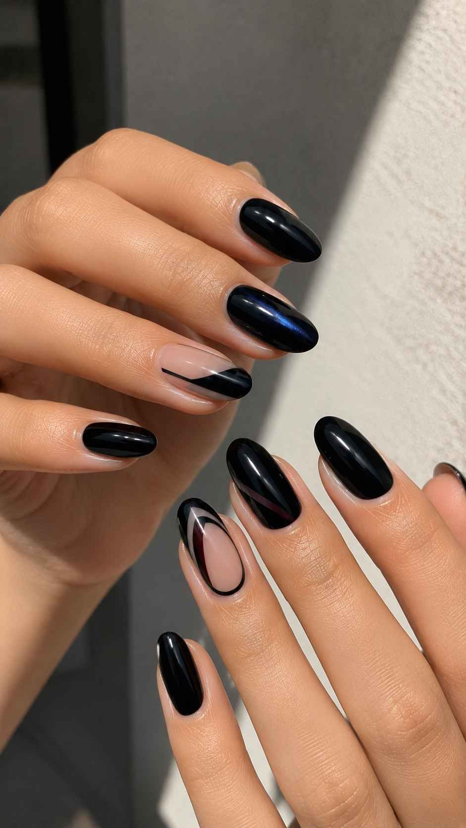 Midnight Gloss Nail Designs
