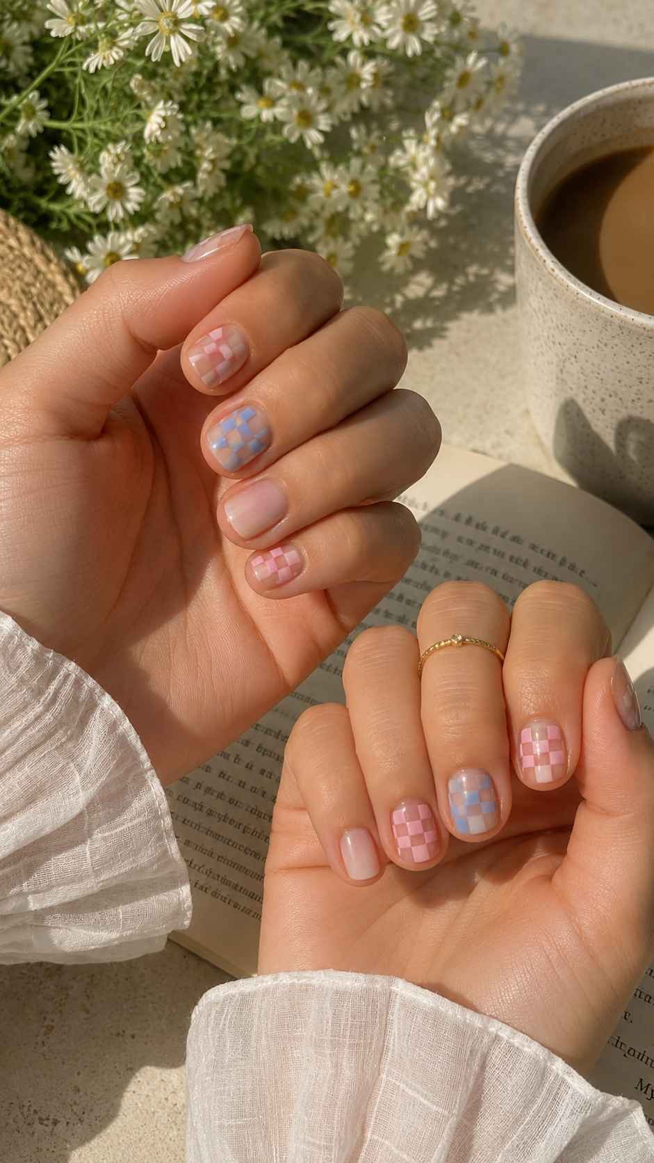 Mini Checker Nail Stickers