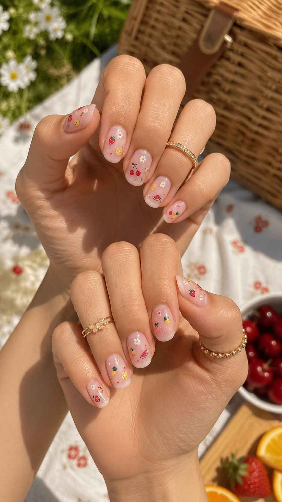 Mini Fruit Picnic Stickers