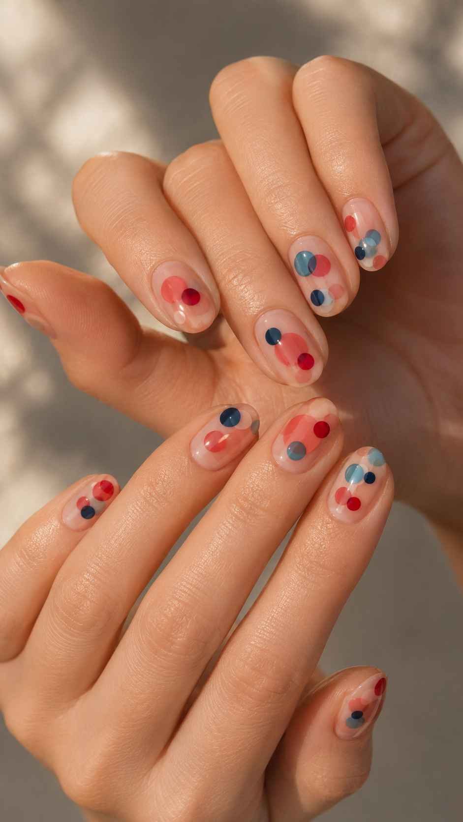 Overlap Solid and Sheer Dots