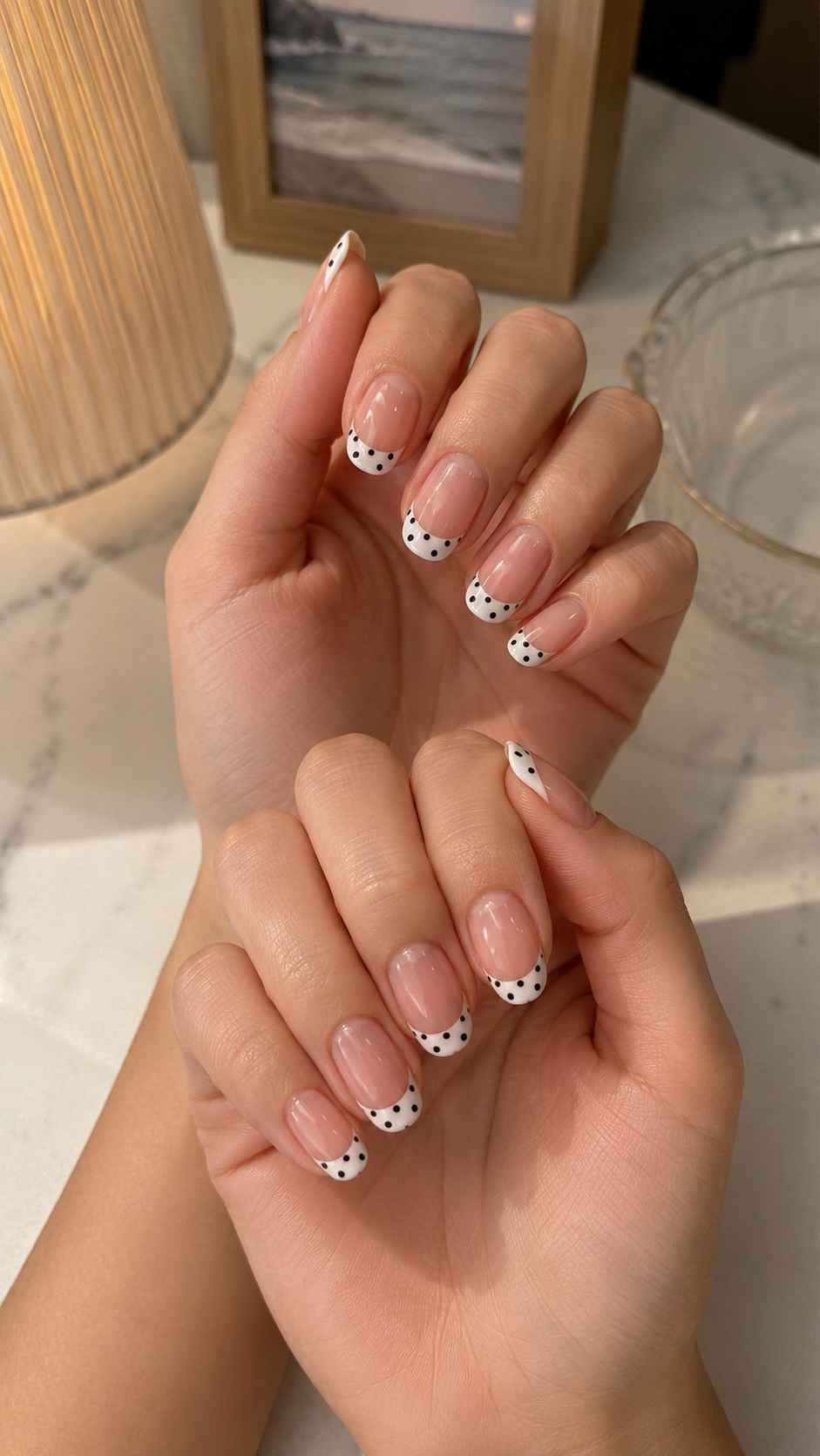 Polka Dot French Tip Stickers
