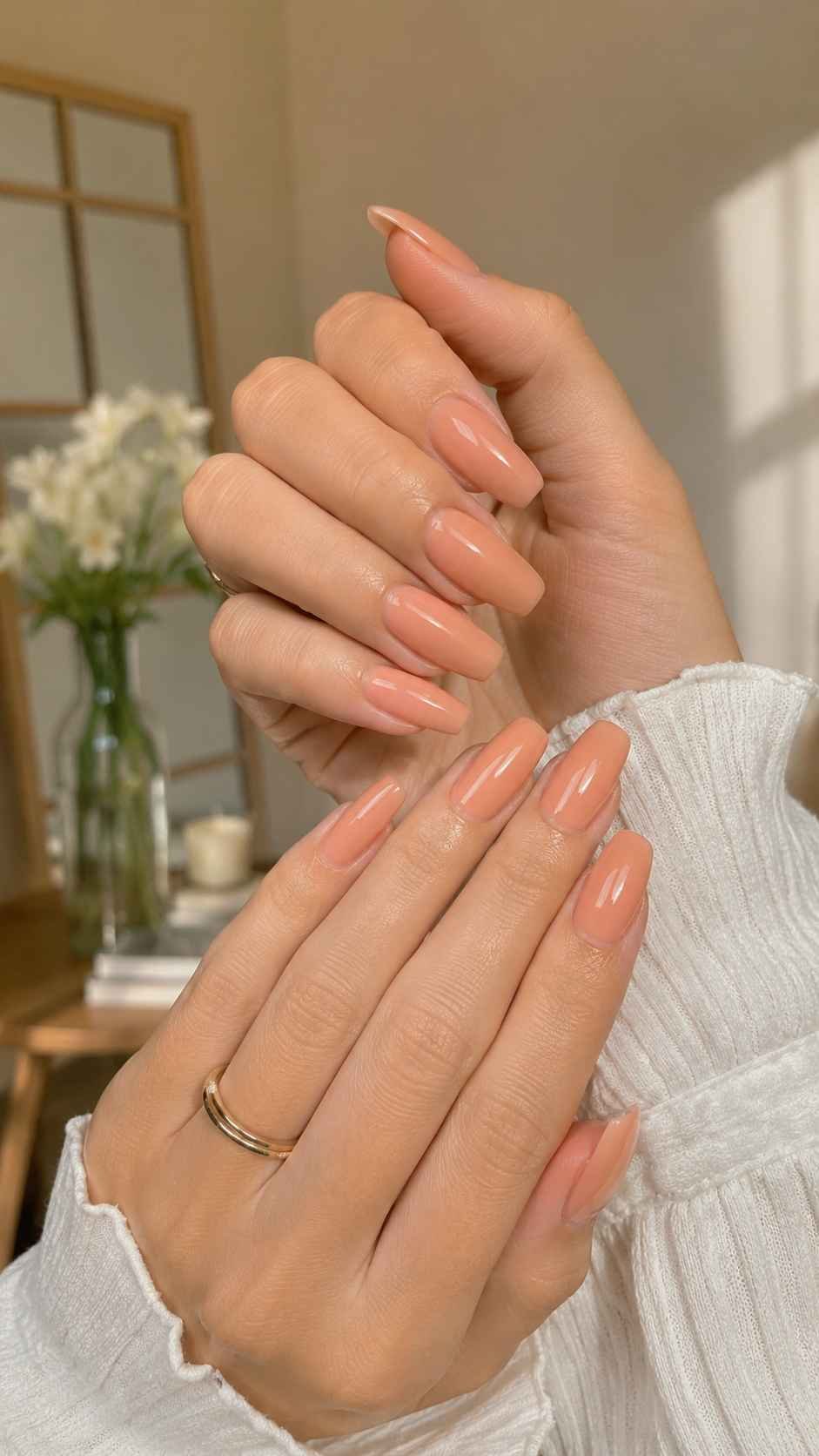 Use a Warm Peach Extension Tone