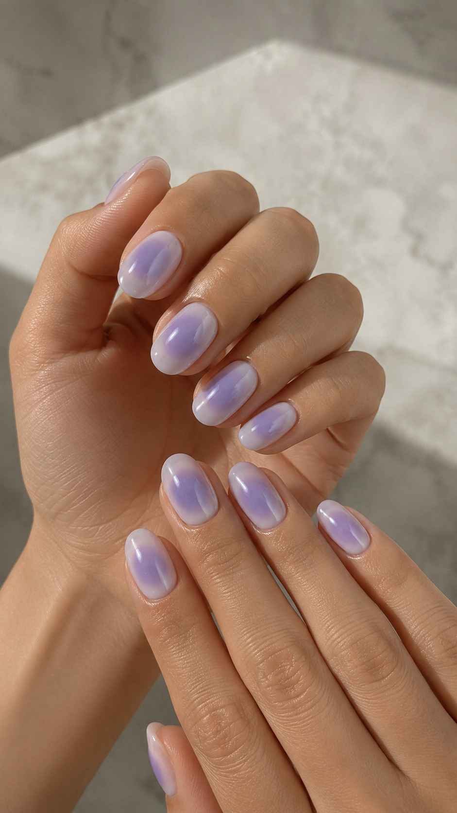 Blend Lavender Blue Into the Center