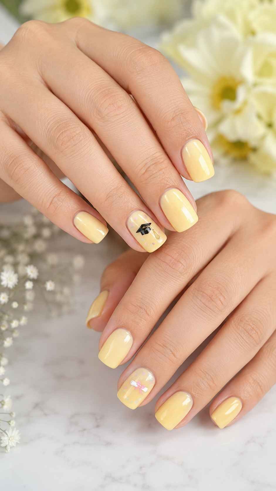 Butter Glass Squoval Nails