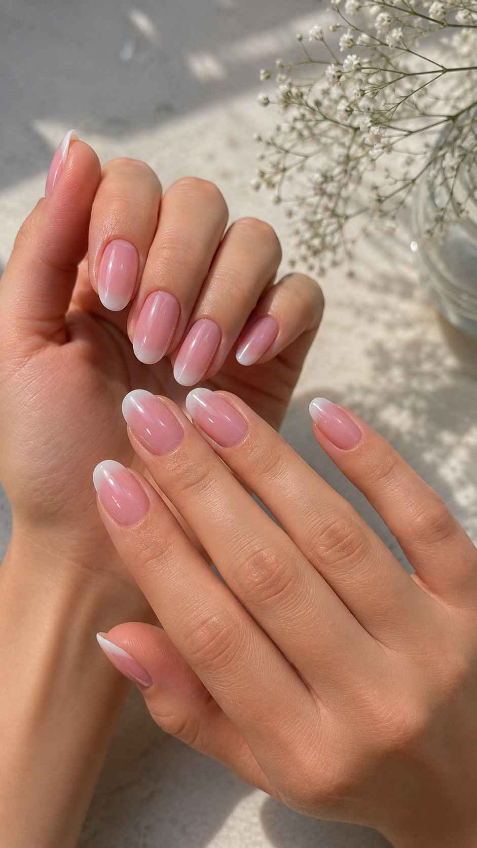 Chiffon Pink With Soft White Edges