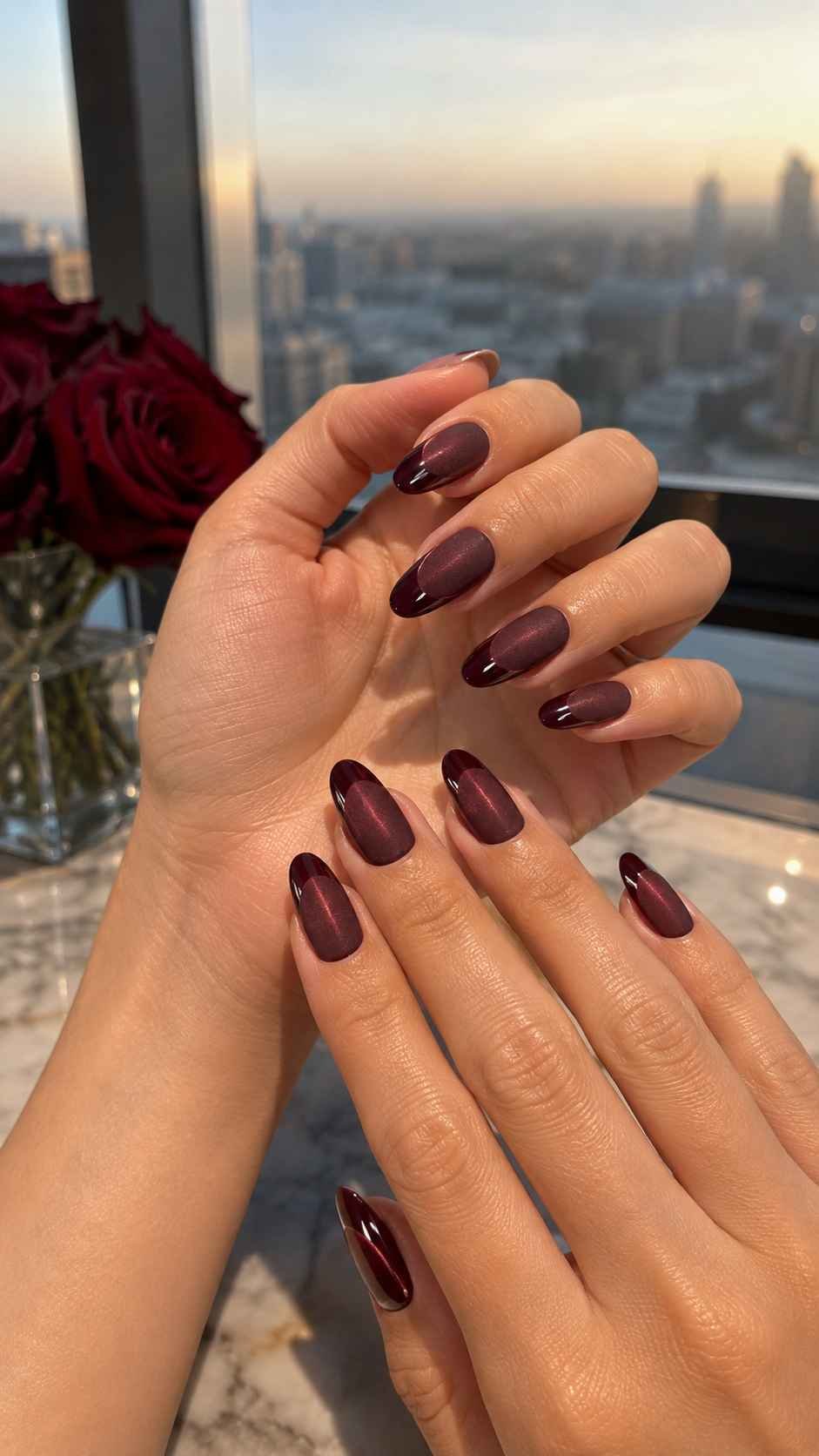 Contrast Satin Bases With Glossy Tips