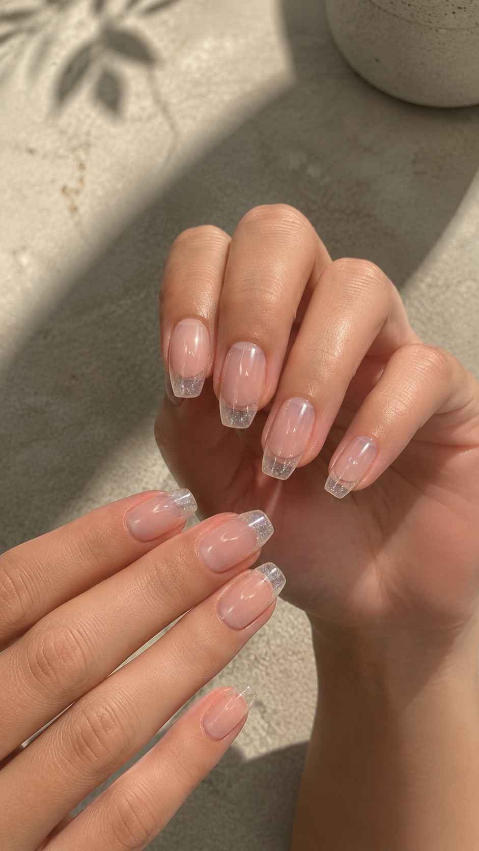 Crystal Tips With Barely Visible Sparkle