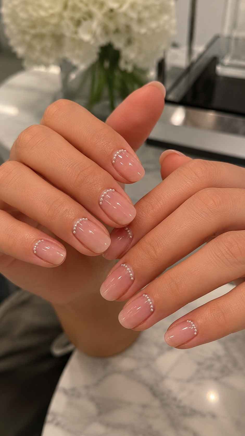 Frame One Cuticle With Tiny Pearls