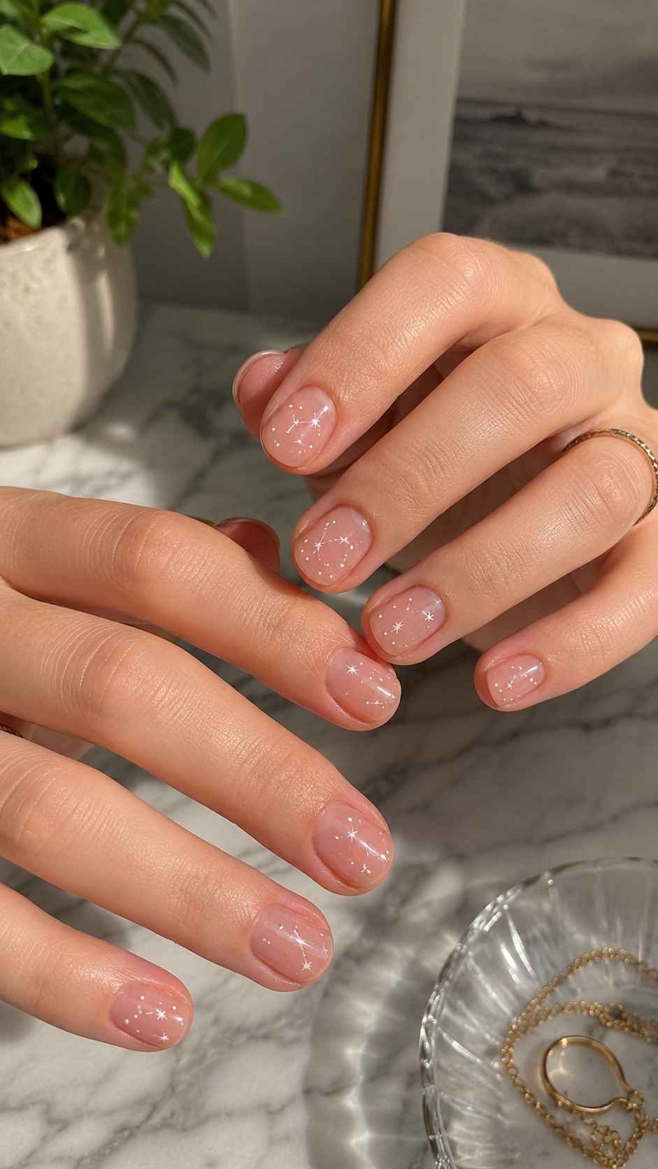 Micro Dot Constellations Designed for Short Nails