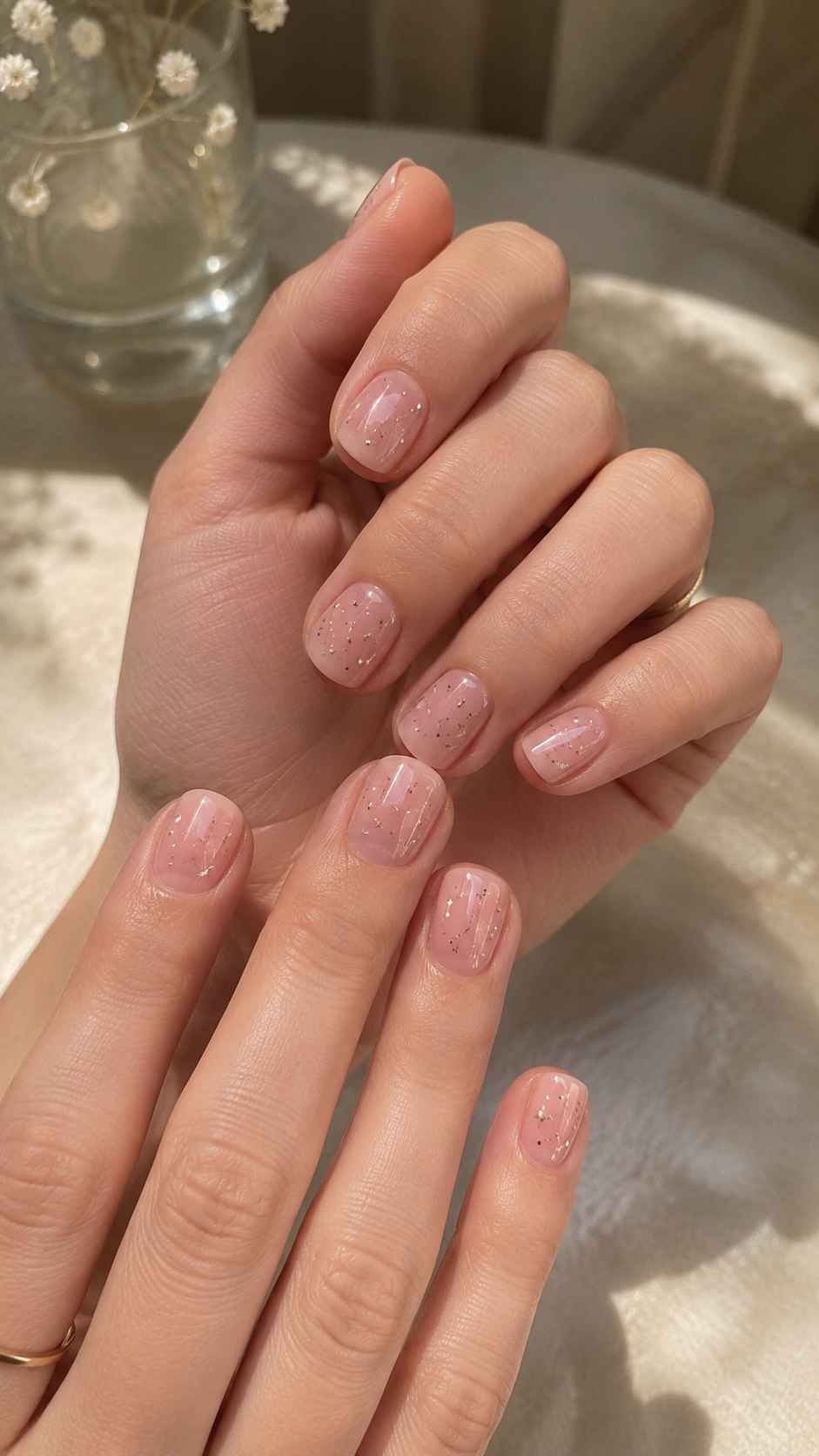 Micro Dot Constellations for Short Natural Nails
