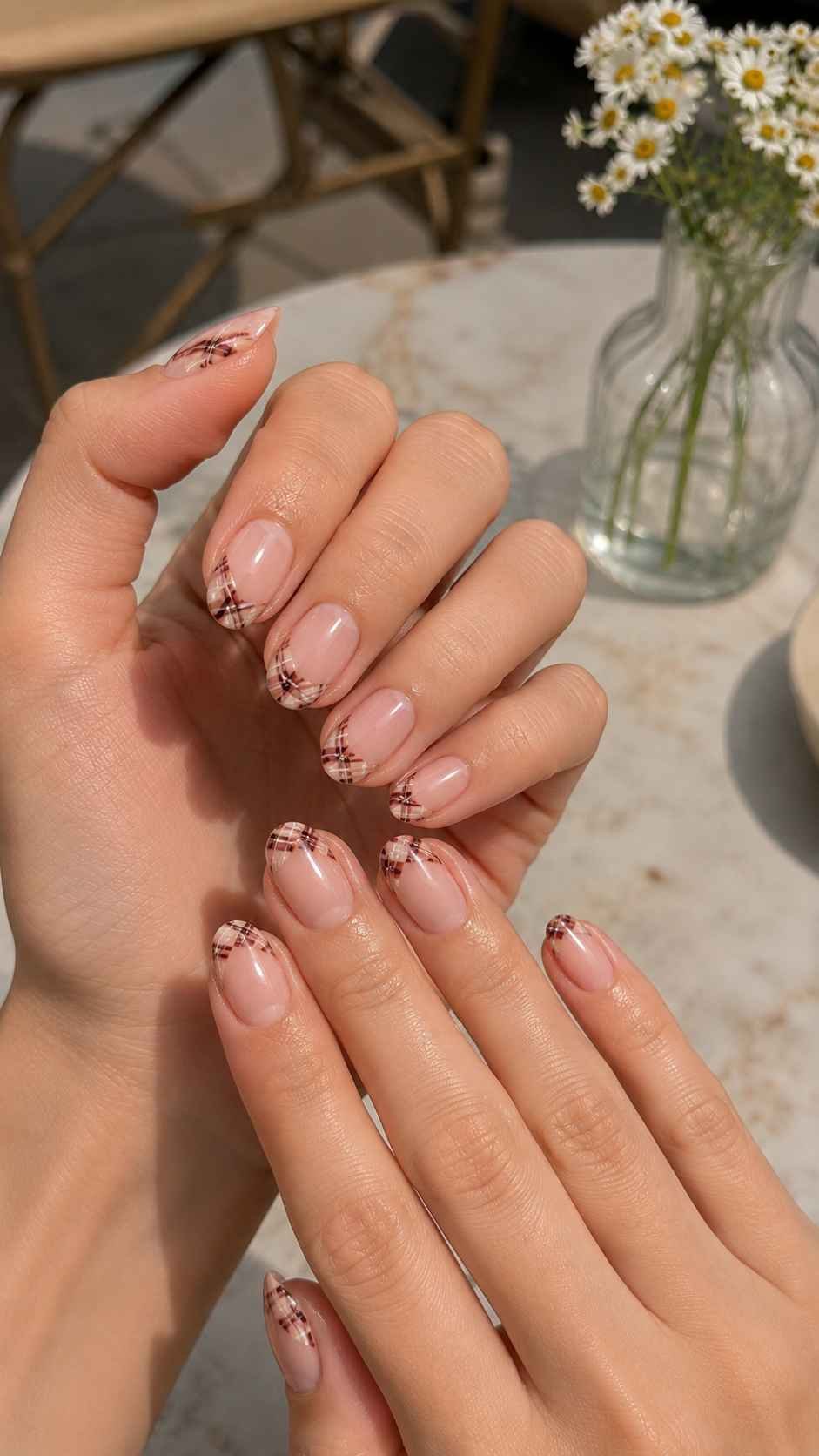 Micro Plaid Corners