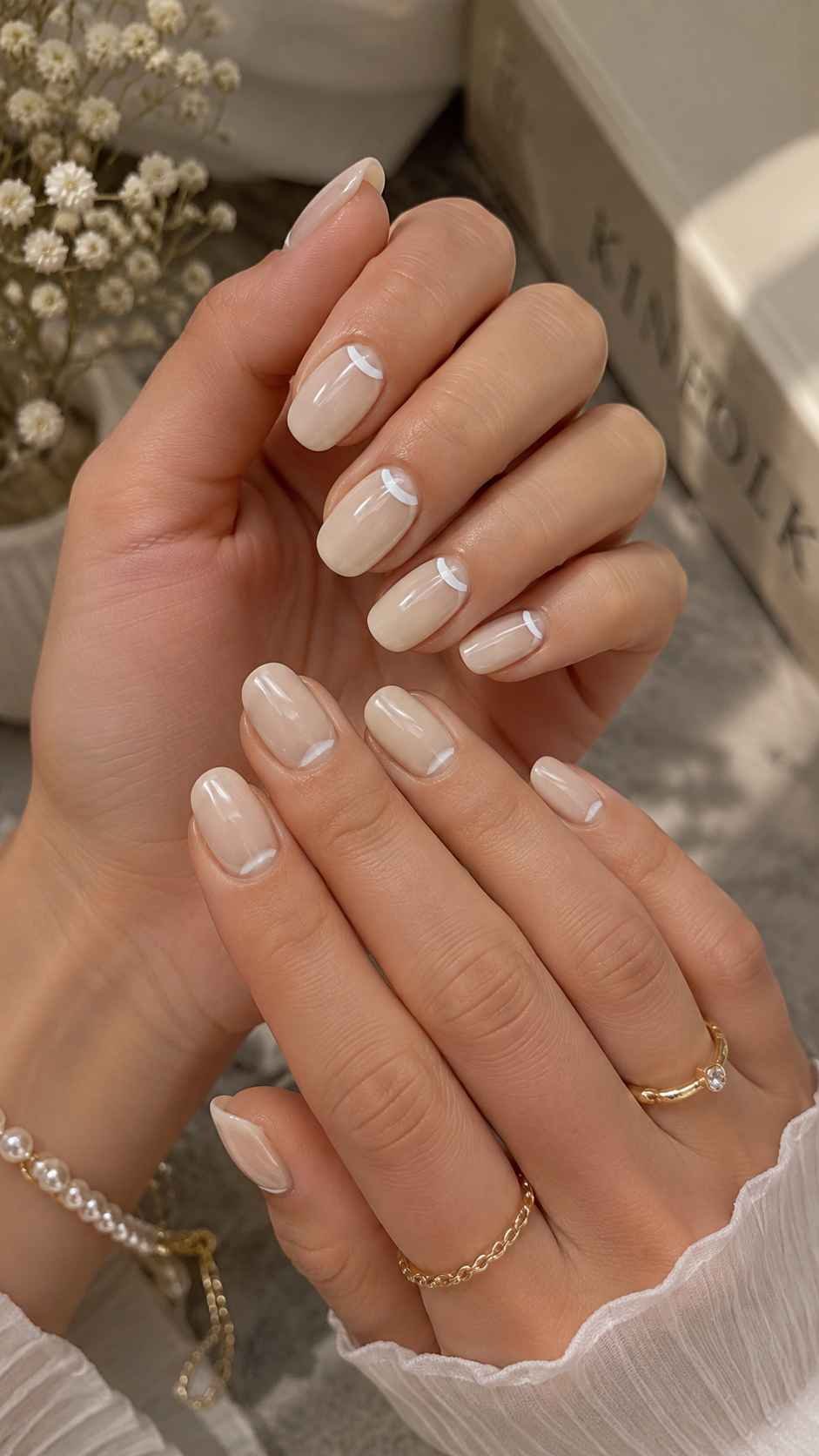 Pearl White Arches Over Milky Beige