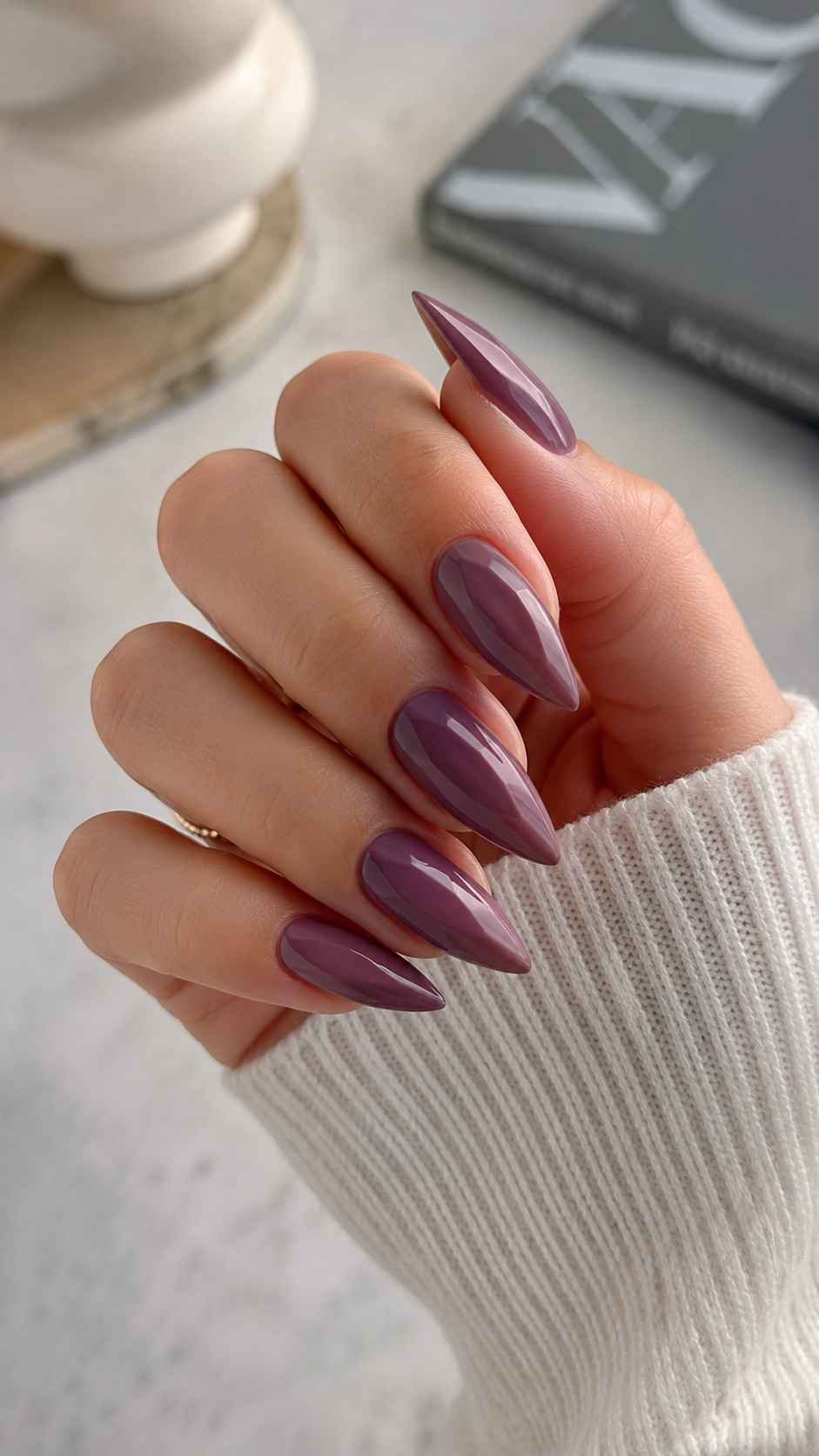 Refined Mountain Peak Nails