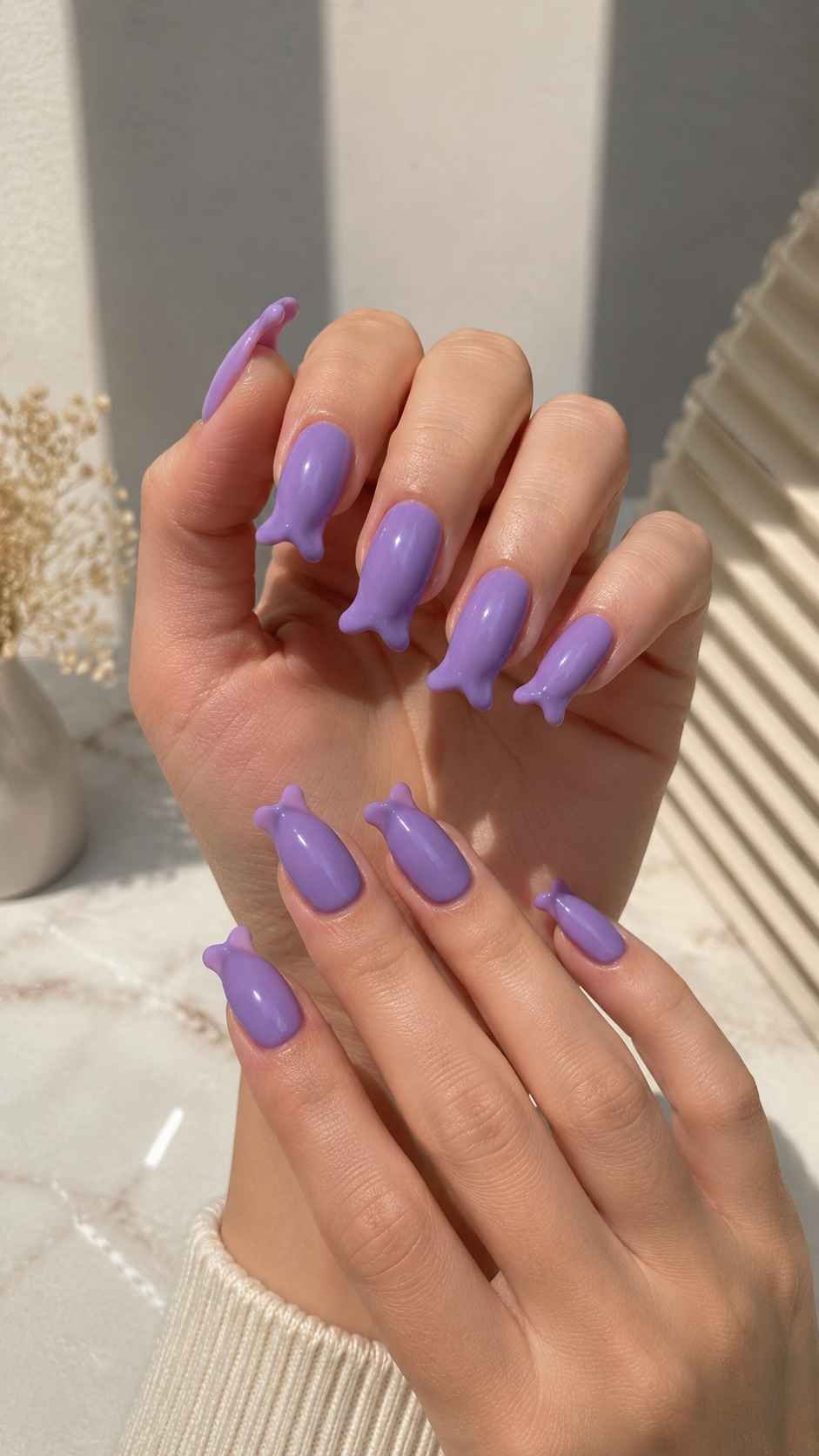 Sculptural Flare Nails