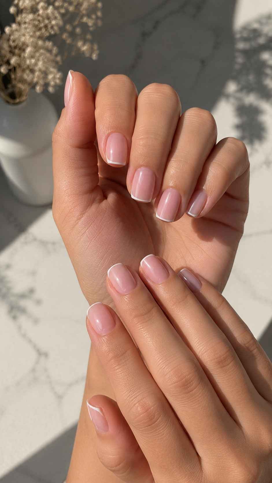 Short Squares With Micro French Color