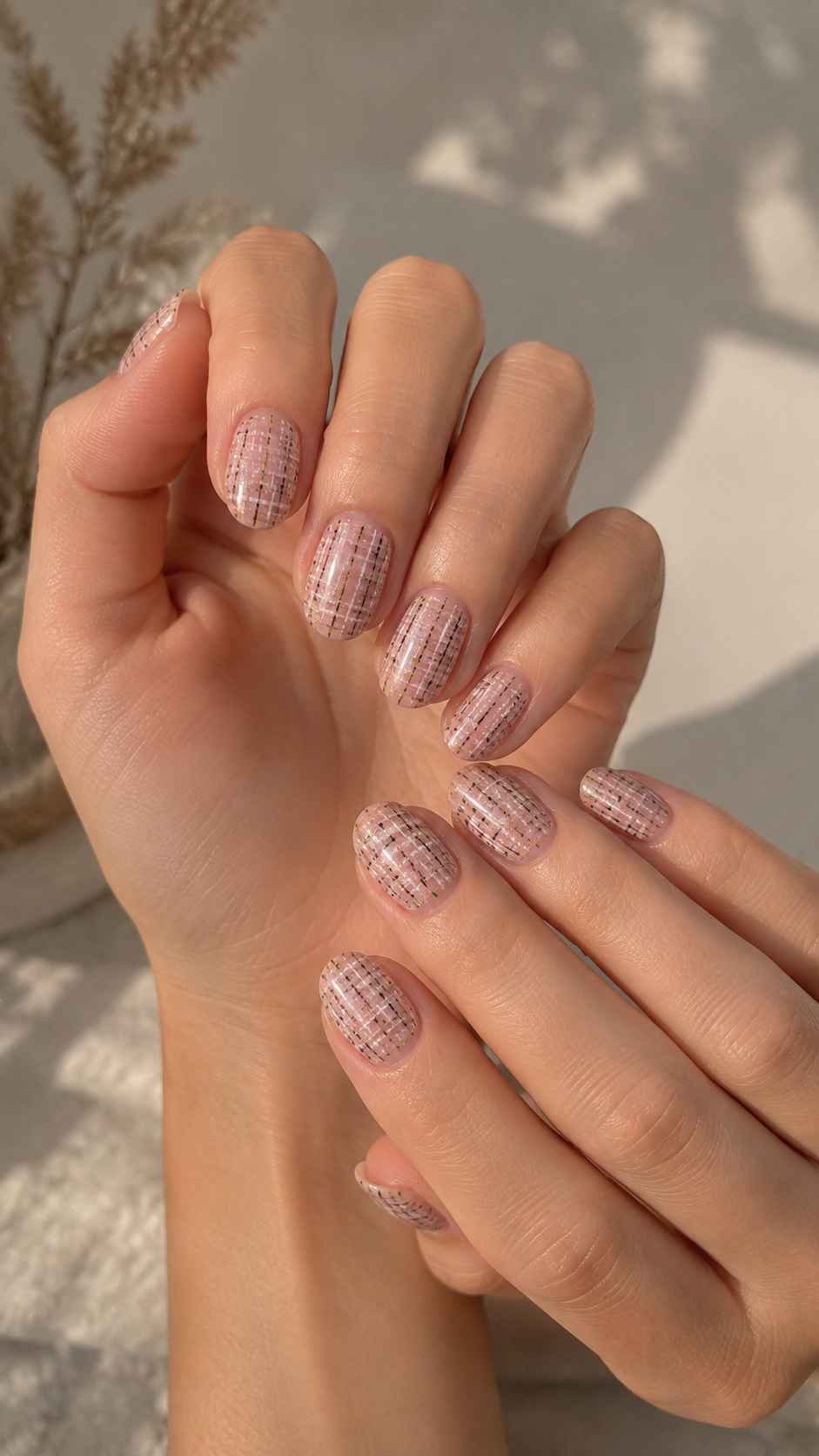 Soft Tweed Texture With Broken Strokes