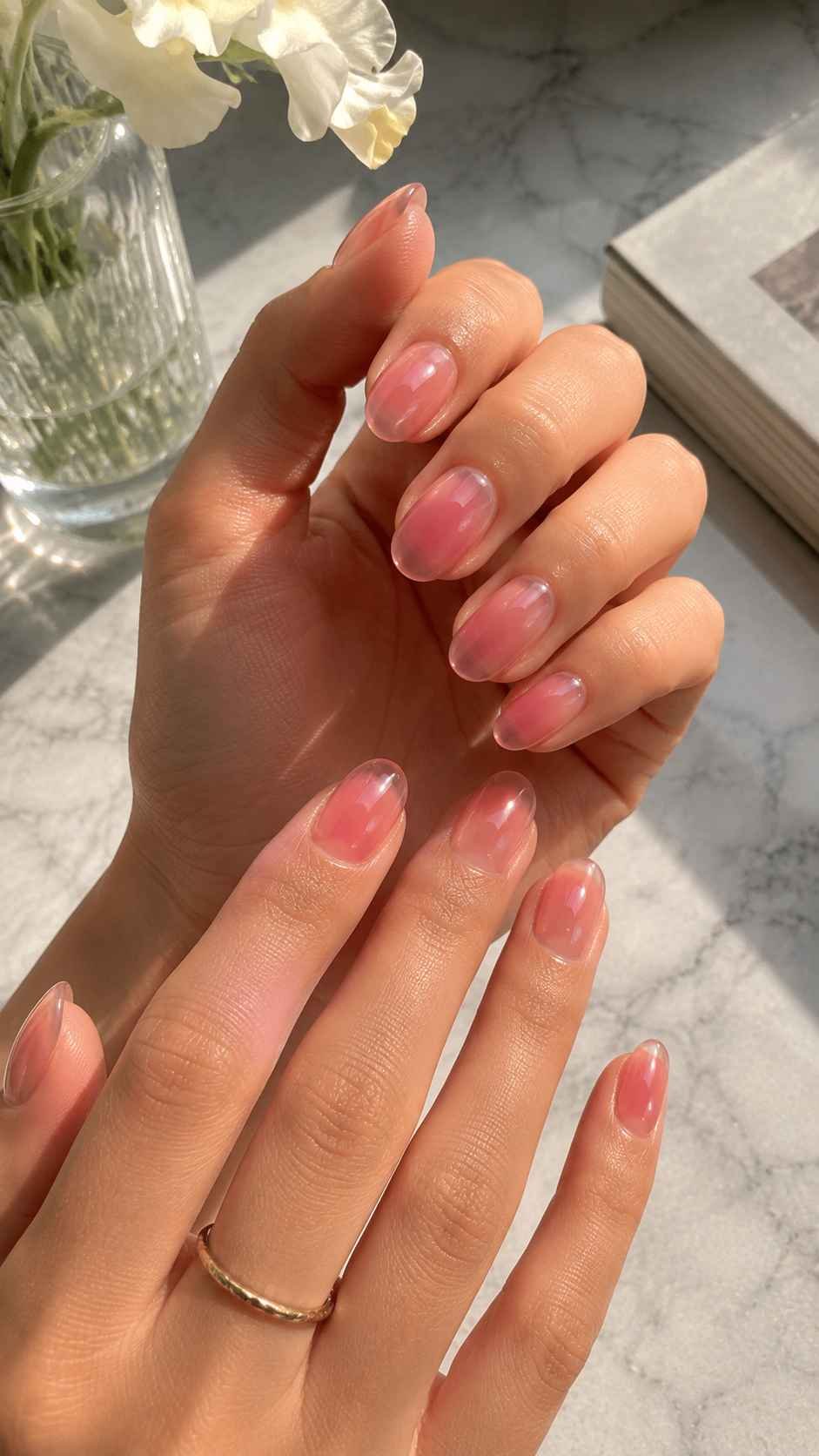 Sorbet Glass Nails With Juicy Translucent Color