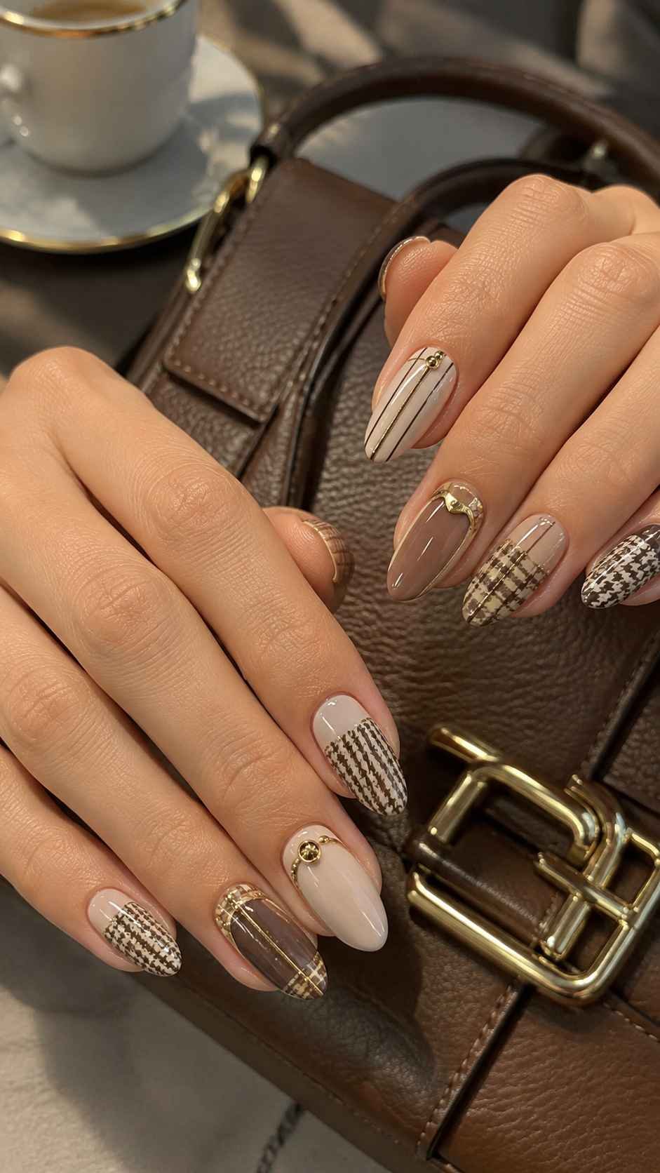 Tailored Pattern Nails Inspired by Fabric and Fashion